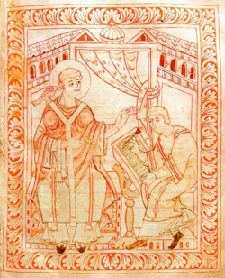 Saint Grgoire Le Grand dictant un chant grgorien